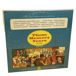 Those Memory Years Volume 1 (Vinyl) Longines Symphonette Society SY 5205 VG LP